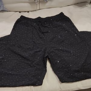 NFINITY Black Shorts with White Dots